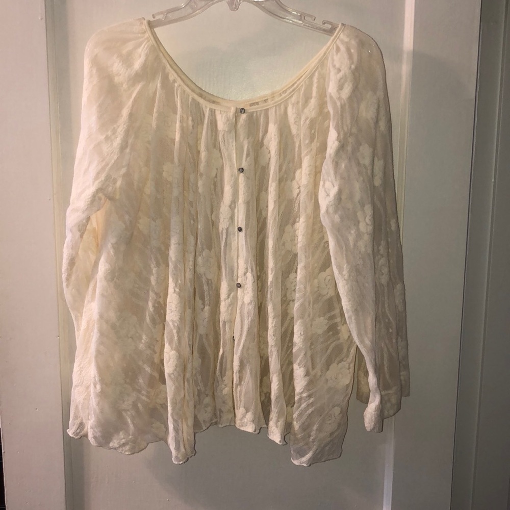 Sheer Lace Blouse